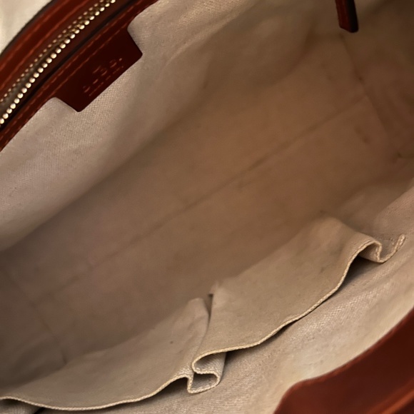 Gucci Monogram Web Mayfair Top Handle Satchel Crossbody Two Way Shoulder Bag - Picture 8 of 16